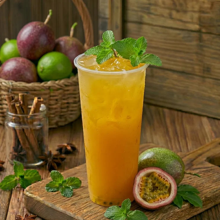 Ly nước ép chanh dây
